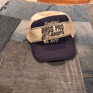 Tan and blue SnapBack hat